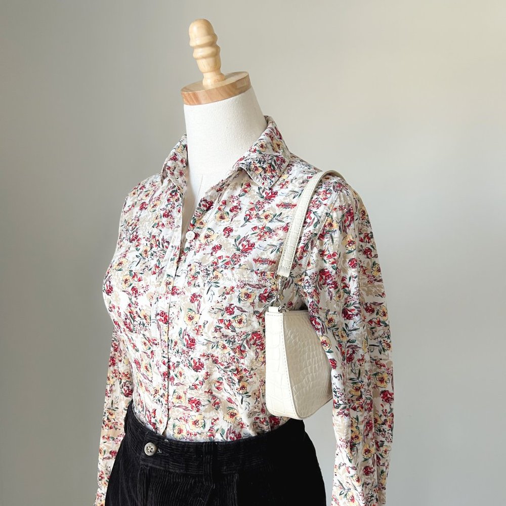 Floral Button Up Blouse